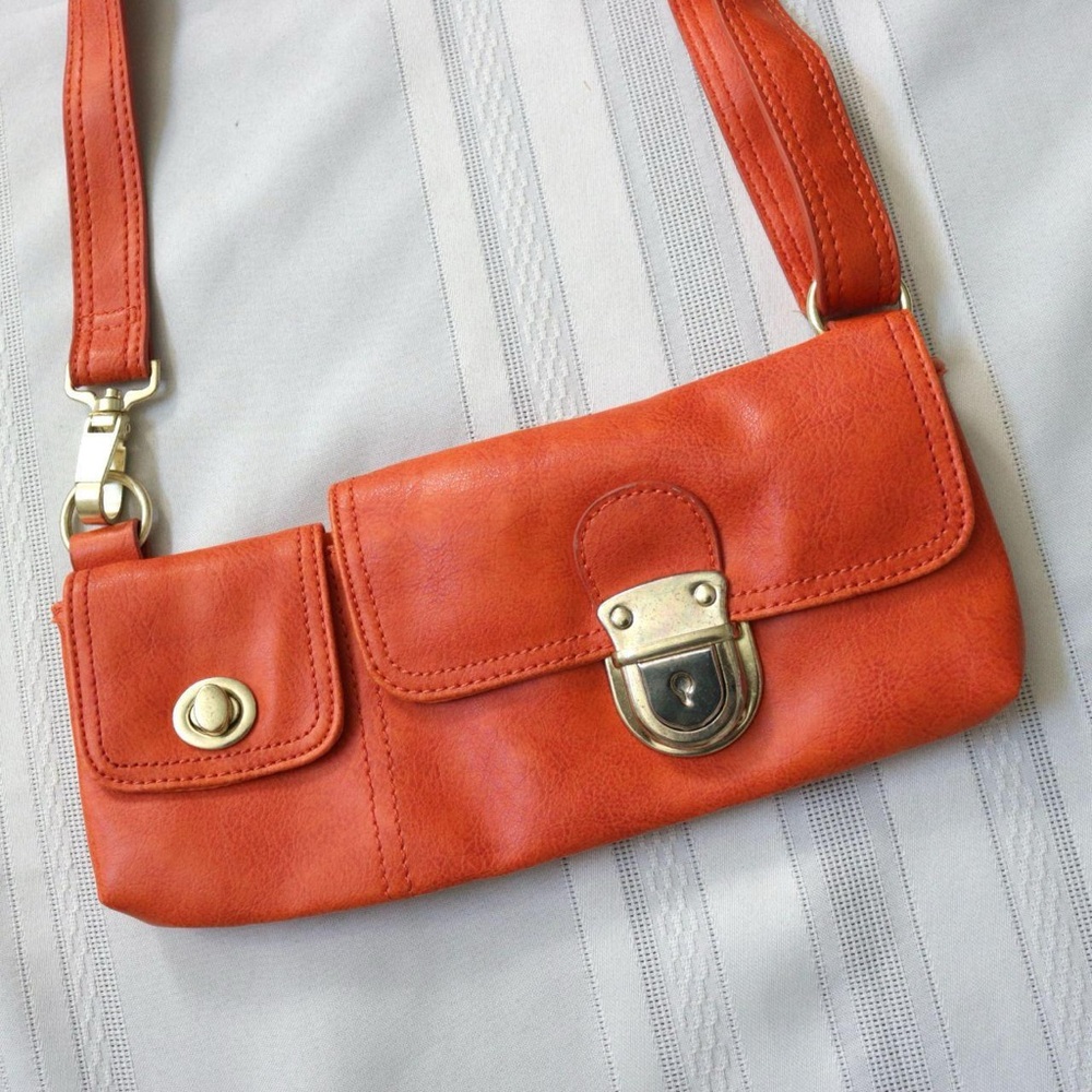 Mini orange rectangular bag - image 2
